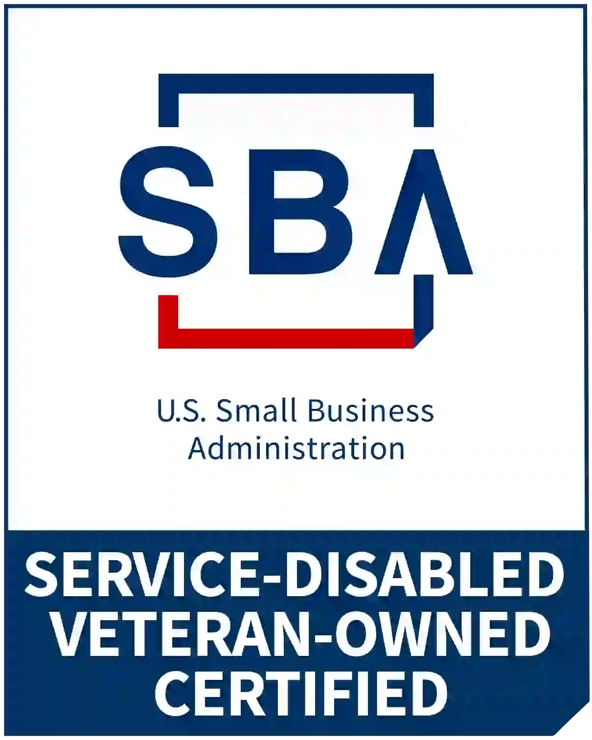 SBA Service-Disabled Veteran-Owned Certified badge